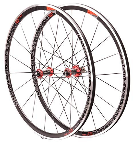 Mountainbike-Rad-Set für Vorder- und Hinterrad, 700 C, Rennrad-Rad-Set, doppelwandige Felge, 30 mm, 8-11 Gänge, Felgenbremse, Kohlefaser-Kassettennabe, versiegeltes Lager, QR, 1580 g