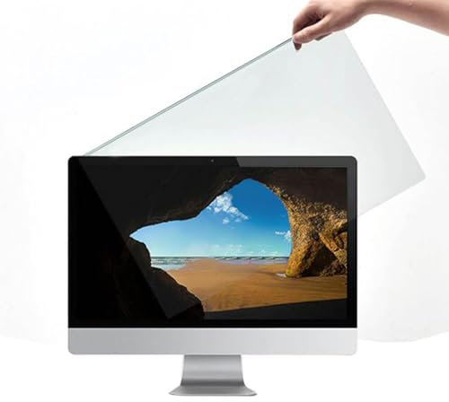 Computer Universale Filtro Anti Luce Blu,Pellicola Filtrante Anti-UV per la Protezione degli Occhi per Monitor& Desktop PC,Filtro anti luce blu,Installazione sospesa,staccabile,riutilizzabile