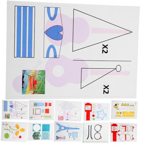 OSALADI 17stücke Papier Bastelset Mit Bunten Graffiti Vorlagen Junge Mädchen Zeichenbuch Diy Geschenk Kreatives Zeichnen Bastelmaterial Für Jungen Und Mädchen