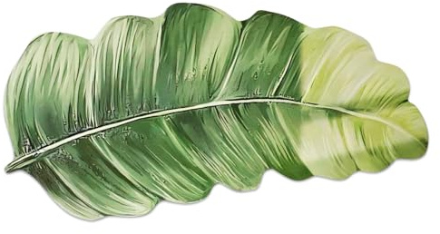 YOOCHUENG Alfombra Baño Forma de Hojas Verde Antideslizante y Absorbente | (35x78cm),Lavable a Máquina,Secado Rápido,Ultradelgado,Alfombrilla de Diatomita para Baño,Dormitorio,Cocina,Entrada,Bañera