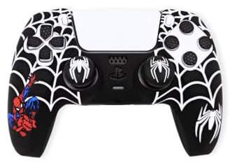 MMEGaming - Custodia compatibile con controller PS5, in silicone morbido e confortevole che migliora la presa, accessori per telecomando Play 5, accessorio compatibile con telecomando Play 5 (nero