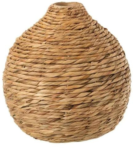 Vase Rond Design Jacinthe d'eau 37cm Naturel