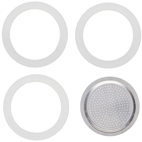 Lyqaq Gasket for 6 Cup Espresso Maker, Moka Pot Seal Ring, Replacement Food Grade seal silicone, for Stovetop Coffee Maker, Coffee Maker Espresso Machine Accessories