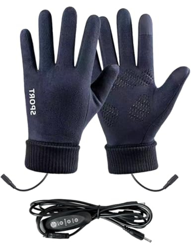 Ylnailky Heated Gloves,USB Heizhandschuhe Winter - Touchscreen Handschuhe mit 3 Stufiger Temperaturregelung für Jagd Autofahren bei Kälte Motorradfahren Wandern