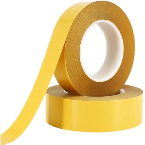 Ruban adhésif double face PET 50 m, résistant aux hautes températures (100 °C), transparent, adhésif puissant for l'électronique(18mm)
