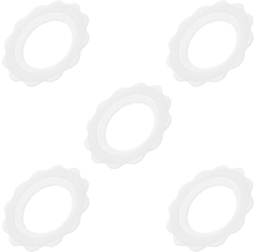 WEKAMOS Lot de 5 Protège- Antidérapants en Silicone Souple Anneaux D’Allaitement Résistants Transpiration Grosse Taille Mammaire Confortable pour Mères Allaitantes en Voyage Quotidien