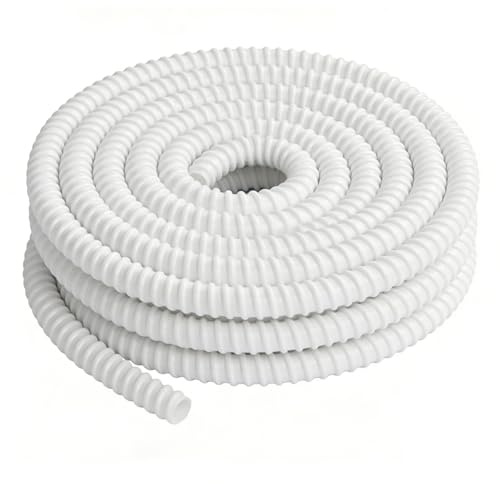CPROSP Tubo Desague Aire Acondicionado Ø16 mm (10m) de PVC | Manguera de Condensado para Aire Acondicionado; Resistente a los Rayos UV Flexible y Cortable a Medida