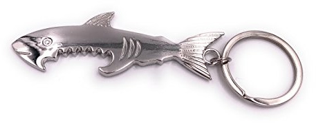 H-Customs Hai Fisch Shark Schlüsselanhänger besonderer Anhänger aus Metall