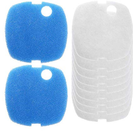 Abwan Aquarium-Filter-Pad, 10 Stück Tank-Filter-Pads für HW-302/505A Kanister-Filterbehälter