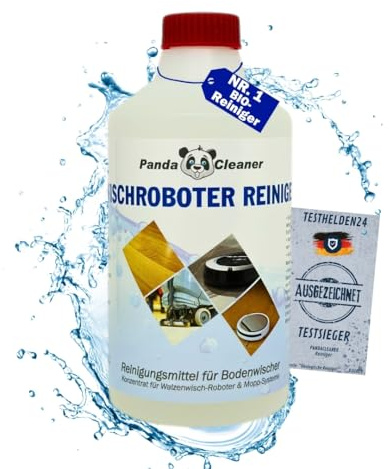 PANDACLEANER® Robottorkare rengöringsmedel – 500 ml premium rengöringsmedel för golvtorkare – golvrengöringskoncentrat