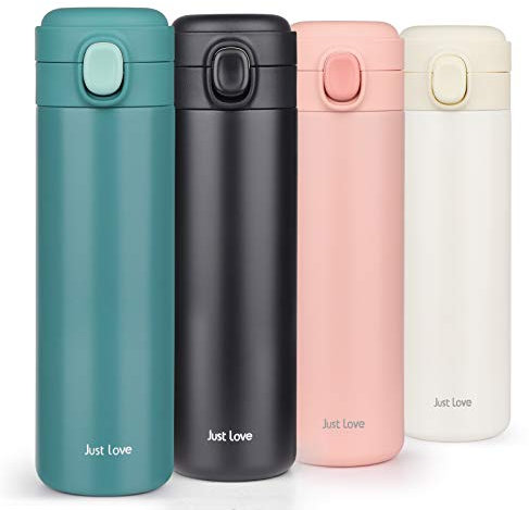 HASAGEI Travel Mug Reusable Coffee Cup with Leakproof Lid Insulated Coffee Mug for Hot and Cold Drinks Water and Tea Vacuum Stainless Steel Travel Mug (Blue, 450ml)