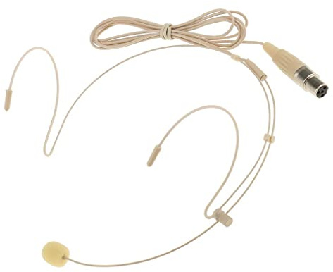 Cuffia Con Microfono a Condensatore Professionale, Connettore Audio a 4 Pin, Omnidirezionale, Perfetta per Presentatori ed Educatori