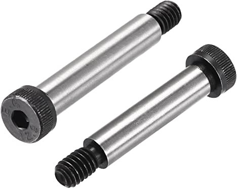 sourcing map Alloy Steel Hexagon Socket Head Shoulder Screws Bolts, 2 Shoulder Length, 3/8 Shoulder Dia, 5/16-18 Thread, 6pcs