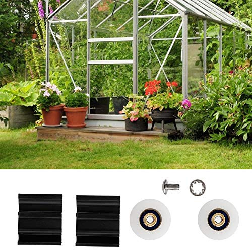 Rueda Invernadero 22mm Kit Reemplazo Ruedas Nylon Puerta Corredera Accesorios Repuesto para Mejorar Flujo y Conversión