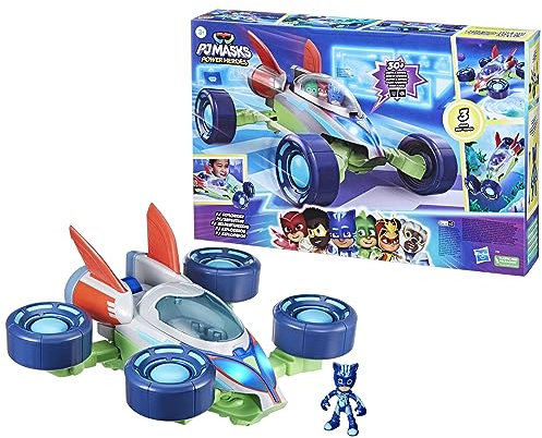 PJ Masks: Eroi Super Power, PJ Explo-mobile, veicolo convertibile con 3 modalità, luci e suoni, giocattoli dei Superpigiamini