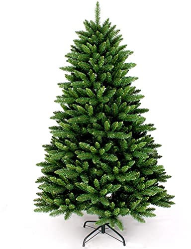 Künstlicher Weihnachtsbaum 5FT/6FT Unlit Full Premium Xmas Hinged Fichte Baum für Indoor Outdoor Holiday Decor mit Metallständer Einfache Montage,Grün,5FT