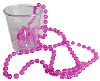 Penis Party Pinnchen | 5x pinke jga Shotbecher | Plastikbecher Junggesellenabschied | Shotgläser Alkohol | Schnapsgläser plastik | Schnaps | Kunststoff | Tequila | Bachelorette Bride Cups | Shotglas