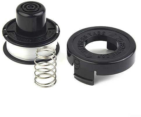 String Trimmer Spool and Cap,Replacement Accessories For Black & Decker String Trimmer Strimmer Cover Cap + Spool And Line GL250