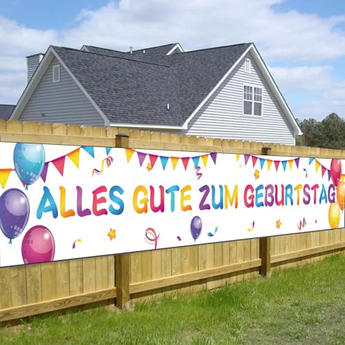 Geburtstag Banner Kinder Happy Birthday Banner Kinder Bunt 40 * 270cm | Geburtstagsbanner Hintergrund Lang Banner Happy Birthday Deko Geburtstag deko für Kinder Mädchen Jungen Teenager Innen Außen