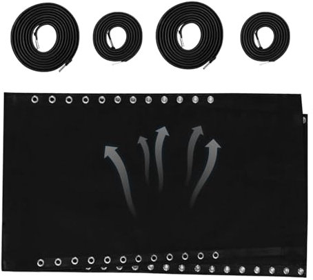 Frfik Lounge-Stuhl-Stoff,Klappstuhl-Reparaturset, Ersatz-Stofftuch | Multifunktionaler, Flexibler, elastischer Outdoor-Klappstuhlstoff mit 4 Seilen für Bungee-Liegestuhl