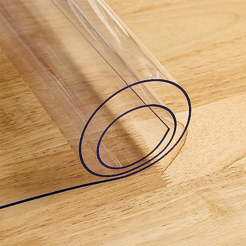 Tovaglia protettiva impermeabile per piano di lavoro da cucina, 55 x 130 cm, su misura, protezione per tavolo per cucina, picnic, esterni, interni, a prova di fuoriuscite, spessore 2 mm, angoli ad