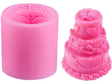 ABOOFAN Juego De 3 Moldes De Silicona Para Decorar Tartas Fondant Mousse Y Chocolate. Aleatorios.
