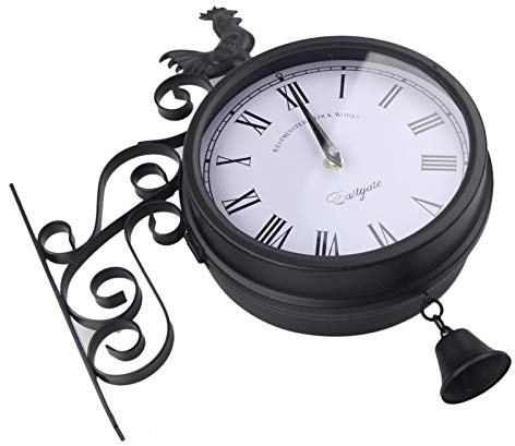 Reloj de jardín al aire libre | Reloj decorativo vintage al aire libre, reloj de pared para jardín, oficina, dormitorio, sala de estar y cocina reloj de jardín al aire libre es hermoso para cada