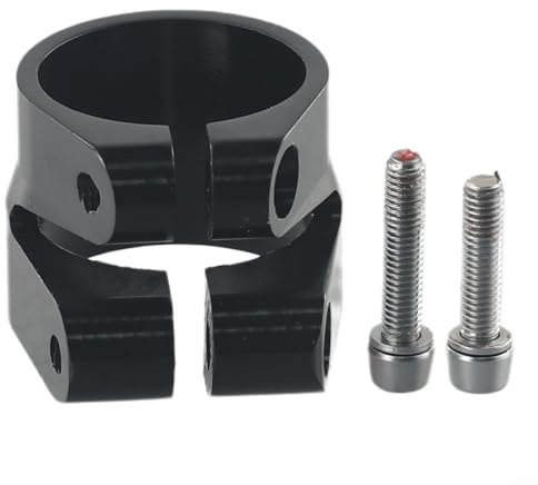 Fahrrad-Sattelstützenklemme, 31,6 mm/34,9 mm, Aluminiumlegierung, doppellagig, Sattelklemme für Mountainbike/Rennrad