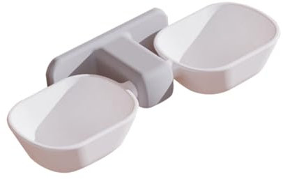 BESTonZON Cat Bowl Water Feeder Dual Feeding Bowl Wall-mounted Pet Feeder for Cat