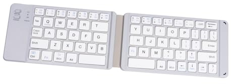 SHINEOFI Teclado Inalámbrico Plegable para Tablet y Smartphone Diseño Compacto y Portátil Compatible con iOS y Teclado Mini de Teclas