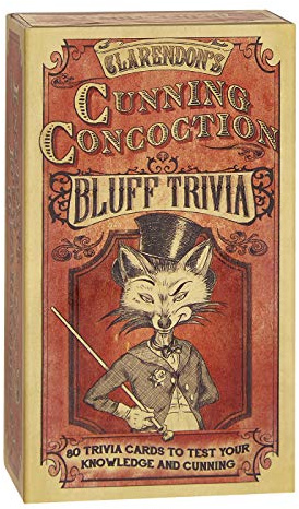 Cunning Concoction Bluff Trivia: The Hilarious Pocket-Sized Trivia Game of Outrageous Bluffs and Dodgy Knowledge – Card Games for Adults, Teens - Dinner Party Games