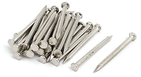 Aexit Le bout concret de ciment de fibre de ciment de fibre de 3mm x de 40mm cloue le ton argenté 30pcs UF954769D122985B