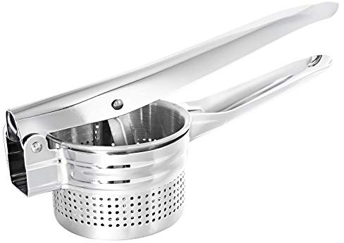 Potato Ricer Stainless Steel Masher Fruit Vegetable Press Juicer Crusher Squeezer Food Press with Ergonomic Comfort Grip