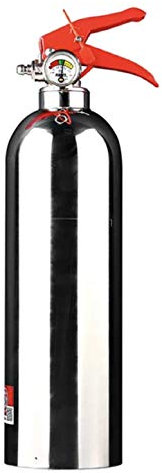 Introductory Offer - Multi Purpose 520 G ABC Powder FIRE Extinguisher. Fully CE Marked Ideal for Cars Vans Motor Homes Kitchens Homes Cafe. FIRE Rating 8A 21B C (Chrome Sliver))