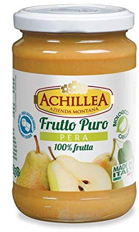 Achillea, Frutto puro di pera bio, senza zuccheri, 300g