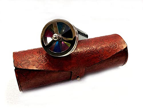 Kaleidoskop, Doppelrad, Vintage, Maritim, optisches Messing, Sammlerstück