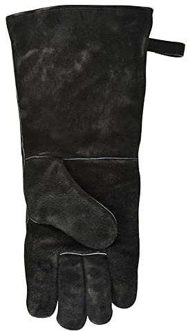 degawo Grill Handschuh aus Leder extra lang und Hitzebeständig