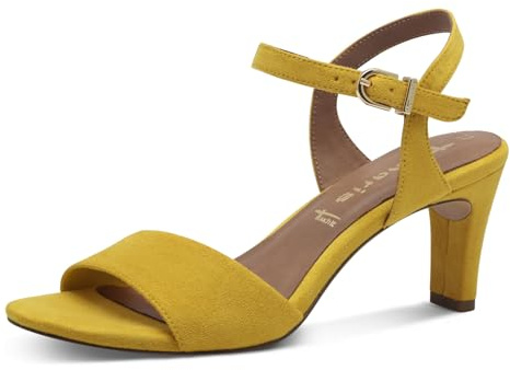 Tamaris dam 1-28028-42 sandal med klack, gul, 40 EU, GUL, 40 EU