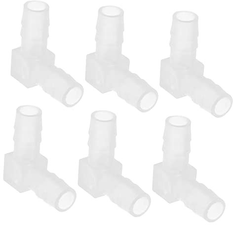 Sosoport 6stücke -schlaucharmaturen Kunststoff-verbindungsstücke Widerhakenverbindung Für Schläuche Schlauchadapter Ellenbogen-Barb
