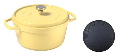 Pentola da forno olandese con coperchio, forno olandese in ghisa, forno olandese per la cottura del pane, pentola in ghisa con coperchio, forno olandese in ghisa a lievitazione naturale, forno