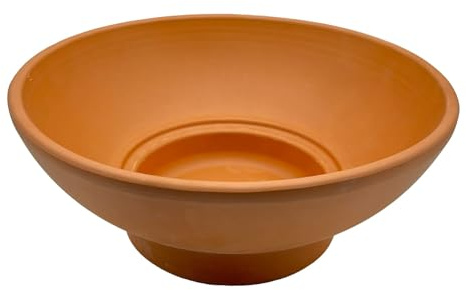 Generico Vaso Ciotola in Terracotta 81x29 cm – Vaso Artigianale Basso per Piante, Bonsai o Composizioni – Fatto a Mano in Italia – Ideale per Esterni e Interni