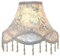 Eastlion 11.8 E27/E14 Abat-jour Lampe de Table Fait Main en Tissu,12x30x23cm Argent