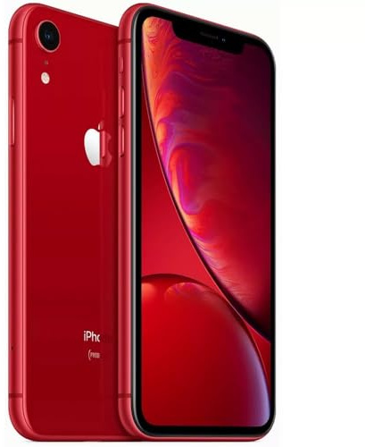 Apple iPhone XR, US Version, 64GB, Red - Unlocked (Renewed)