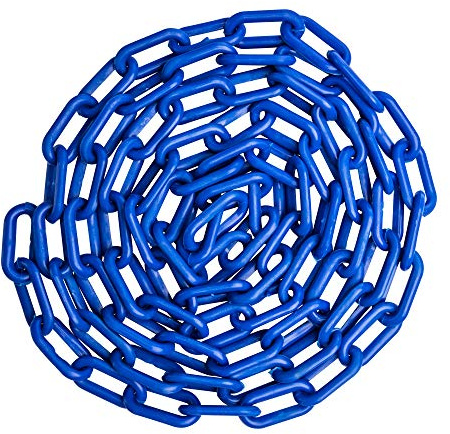 US Weight Sicherheitskette aus Kunststoff, 5,1 cm x 15,7 m, Blau. SunShield-UV-beständige Technologie