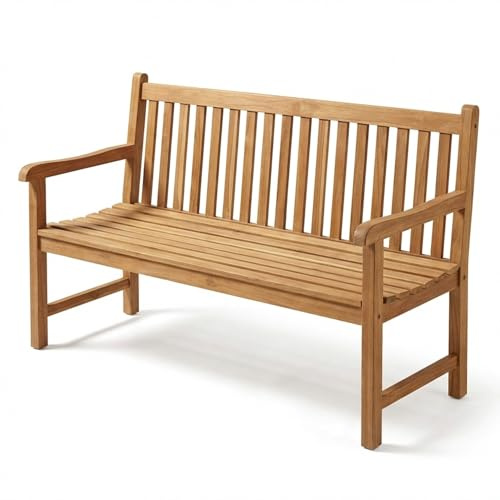 SAM 3-Sitzer Gartenbank Caracas 150 cm, Teakholz massiv, Sitzbank