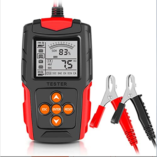 Battery Checker Digital Multimeter 12V 24V Car Battery Load Tester CCA Battery Monitor Ammeter Voltmeter Power Meter Voltage Monitor Digital Voltmeter Output/Impedance/Internal Resistance/Battery