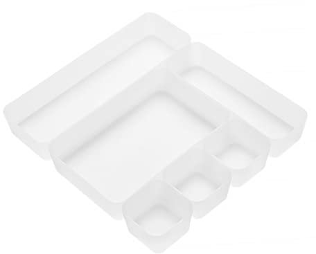 Alipis Organizer Box Mit Fächern Aus Kunststoff Kombinierter Lagerungsschublade Für Kleinteile Für Schreibtischorganisation Und Platzsparen