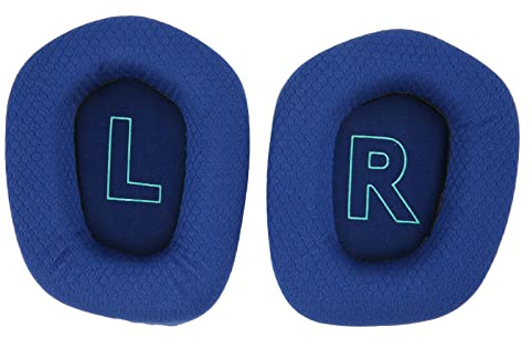 Almohadillas de Repuesto para Auriculares Logitech G733, Cómoda Funda para Cojín de Oído, Almohadillas para Auriculares para Juegos, Espuma de Aislamiento de Ruido, Piel Suave (Azul)