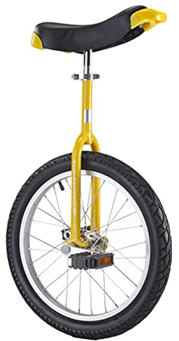 LoJax Wheel Trainer Einrad Einräder für Erwachsene Kinder Jungen Mädchen, 16/18/20/24 Rad-Einräder mit Aluminiumlegierungsfelge und Manganstahl, Einrad-Laufrad, Gelb (Gelb 24)