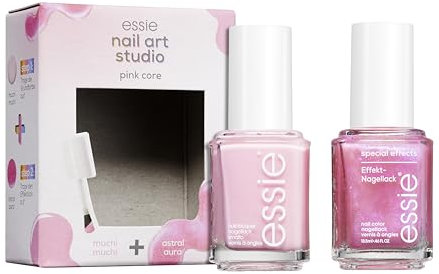 essie nail art studio Set pink core (Nr. 17 muchi muchi, Nr. 20 astral aura)